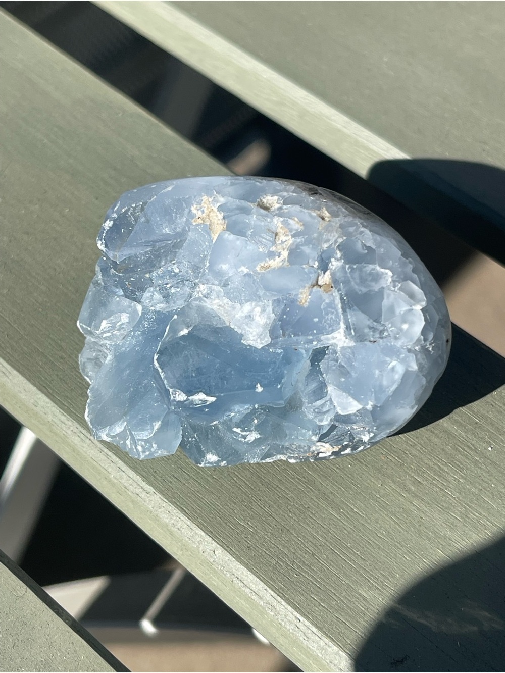 Blue Celestite Druzy Specimen